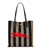 Longchamp Essential Stripe Recycled Cotton Tote