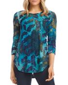 Karen Kane Tie Dyed Burnout Shirt