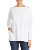 Eileen Fisher Seamed Boat-neck Top