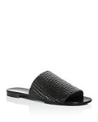 Michael Kors Collection Byrne Woven Slide Sandals