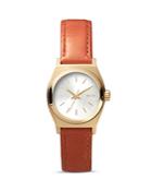 Nixon Time Teller Leather Strap Watch, 26mm