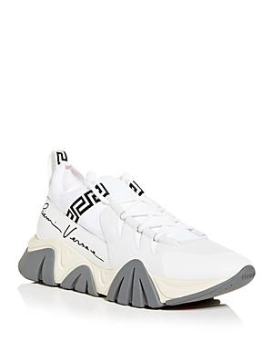 Versace Men's Squalo Knit Low Top Sneakers