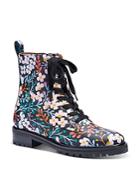 Kate Spade New York Women's Jemma Printed Lace Up Booties