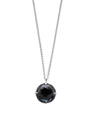 Ippolita Sterling Silver Rock Candy Hematite & Rock Crystal Doublet Pendant Necklace, 31-35