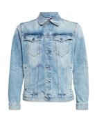 G-star Raw Slim Fit Denim Jacket In Sun Faded Stone