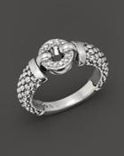 Lagos Enso Diamond Ring In Sterling Silver