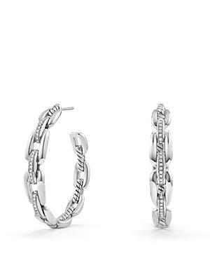 David Yurman Wellesley Hoop Earrings With Diamonds