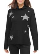 Dkny Star Print Turtleneck Sweater