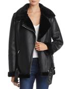 Aqua Faux-shearling Moto Jacket - 100% Exclusive