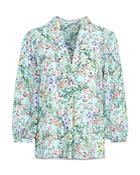 Alice And Olivia Sheila Floral Print Blouse