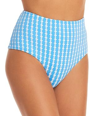 Lemlem Zala Printed High Waist Bikini Bottom