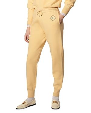 Sandro Texas Embroidered Jogger Pants