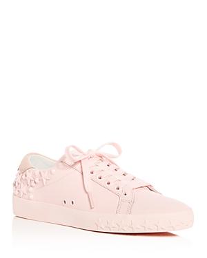 Ash Women's Dazed Embellished Leather Lace Up Sneakers
