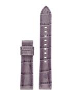 Michael Kors Sofie Snake-embossed Purple Leather Strap, 18mm