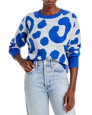 Aqua Leopard Crewneck Sweater - 100% Exclusive