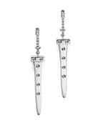 Roberto Coin 18k White Gold Pois Moi Chiodo Drop Earrings With Diamonds - 100% Exclusive