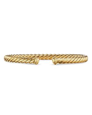 David Yurman 18k Yellow Gold Cablespira Cuff Bracelet