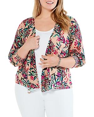 Nic + Zoe Plus Cherry Blossom Cardigan