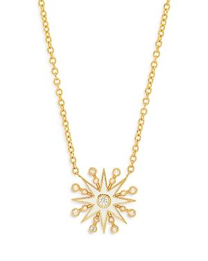 Colette Jewelry 18k Yellow Gold Galaxia Diamond & Enamel Star Pendant Necklace, 16-18