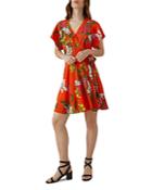 Karen Millen Floral Silk Wrap Dress