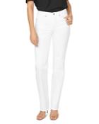 Nydj Relaxed Straight Jeans In Optic White