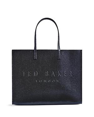 Ted Baker Icon Patent Crinkle Embossed Tote