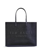 Ted Baker Icon Patent Crinkle Embossed Tote