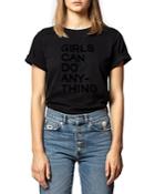 Zadig & Voltaire Bella Girls Can Do Anything Tee