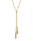 14k Yellow Gold Double Tassel Lariat Necklace, 18 - 100% Exclusive