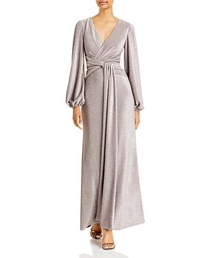 Aqua Shimmer Twist Front Draped Gown - 100% Exclusive