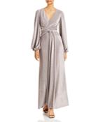 Aqua Shimmer Twist Front Draped Gown - 100% Exclusive