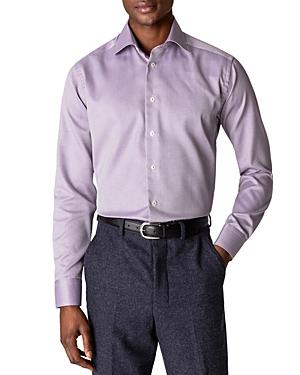 Eton Slim Fit Textured Solid Shirt