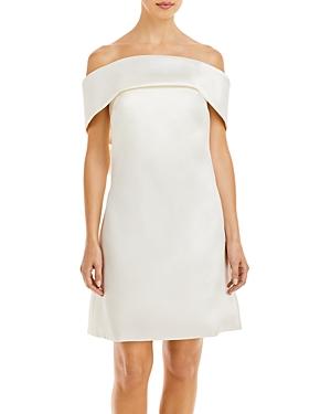 Amsale Off The Shoulder Shift Dress