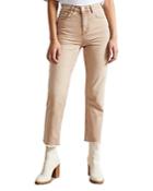 Ted Baker Claida Cropped Straight Leg Jeans In Camel