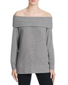 Cupcakes And Cashmere Brooklyn Off-the-shoulder Sweater