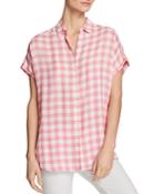 Beachlunchlounge Check Button-down Blouse