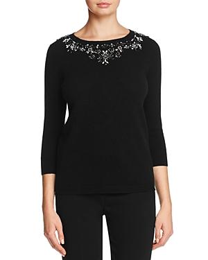 C By Bloomingdale's Cashmere Embellished-neck Sweater - 100% Exclusive