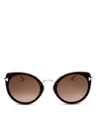 Tom Ford Women's Jess Rimless Cat Eye Sunglasses, 63mm