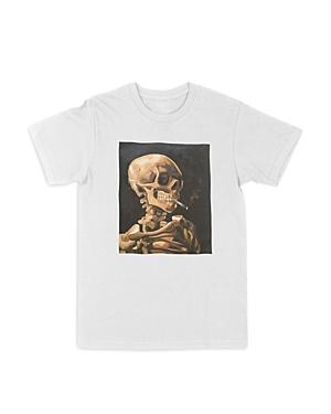 Philcos Van Gogh Smoking Skeleton Graphic Short Sleeve Tee