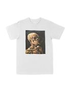 Philcos Van Gogh Smoking Skeleton Graphic Short Sleeve Tee