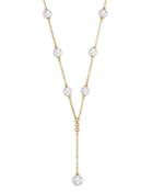 Bloomingdale's Cultured Freshwater Pearl & Diamond Lariat Necklace In 14k Yellow Gold, 16-18 - 100% Exclusive