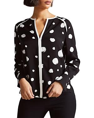 Ted Baker Dulani Spot Print Top