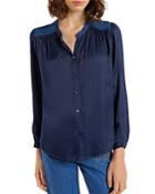 Gerard Darel Camille Split Neck Blouse