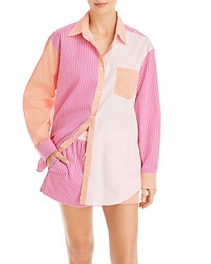 Solid & Striped The Oxford Striped Cover Up Shirt