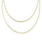 Adinas Jewels Double Chain Necklace, 15 And 17