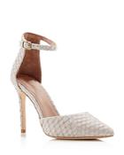 Joie Gillian Ankle Strap Pointed Toe High Heel Pumps