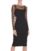Versace Jeans Couture Costina Illusion Bodycon Dress
