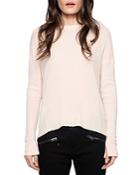 Zadig & Voltaire Cici Patched Cashmere Sweater