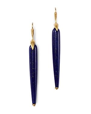 Annette Ferdinandsen Design 18k Yellow Gold Lapis Drop Earrings