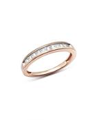 Bloomingdale's Diamond Tapered Baguette Channel Band In 14k Rose Gold, 0.15 Ct. T.w. - 100% Exclusive